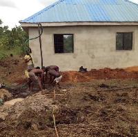 Digging well of water for the orphanage home and the community